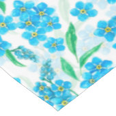 Vergeet me niet dat ik geen waterverf bloemen heb tafelkleed (Gekanteld)