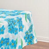 Vergeet me niet dat ik geen waterverf bloemen heb tafelkleed (Voorbeeld)