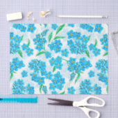 Vergeet me niet dat ik geen waterverf bloemen heb tissuepapier (Craft)