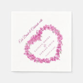 Vergeet me niet dat je geen kunst trouwroze witte servet (Voorkant)