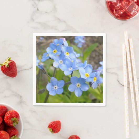 Vergeet me niet dat Napkin Servet (Insitu)