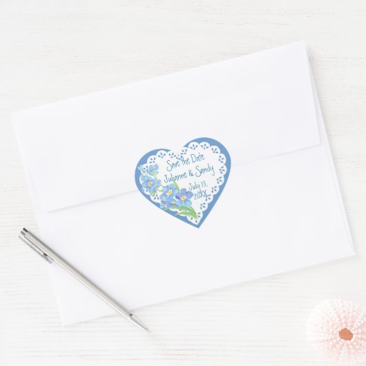 Vergeet me niet de datum op te slaan die de ventil hart sticker (Envelop)