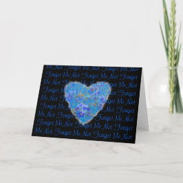 Vergeet-me-niet de Romance van de Liefde van de Ha Feestdagen Kaart