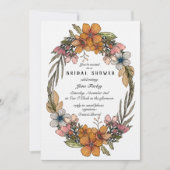 Vergeet-me-niet de Uitnodiging van de Bridal van d (Voorkant)