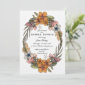Vergeet-me-niet de Uitnodiging van de Bridal van d (Staand voorkant)
