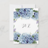 Vergeet-me-niet de Waterverf van de Bloemen Elegan Bedankkaart (Achterkant)