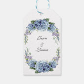 Vergeet-me-niet de Waterverf van de Bloemen Elegan Cadeaulabel (Achterkant)