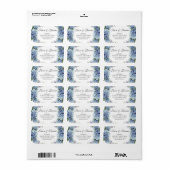 Vergeet-me-niet de Waterverf van de Bloemen Elegan Etiket (Full Sheet)