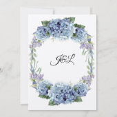 Vergeet-me-niet de Waterverf van de Bloemen Elegan Kaart (Achterkant)