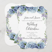 Vergeet-me-niet de Waterverf van de Bloemen Elegan Kaart (Voorkant / Achterkant)