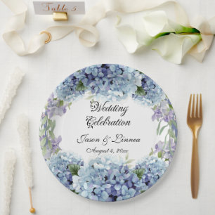 Vergeet-me-niet de Waterverf van de Bloemen Elegan Papieren Bordje