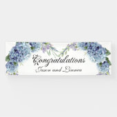 Vergeet-me-niet de Waterverf van de Bloemen Elegan Spandoek (Horizontaal)