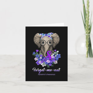 Vergeet me niet Elephant Flowers Heimerheimer Brai Kaart
