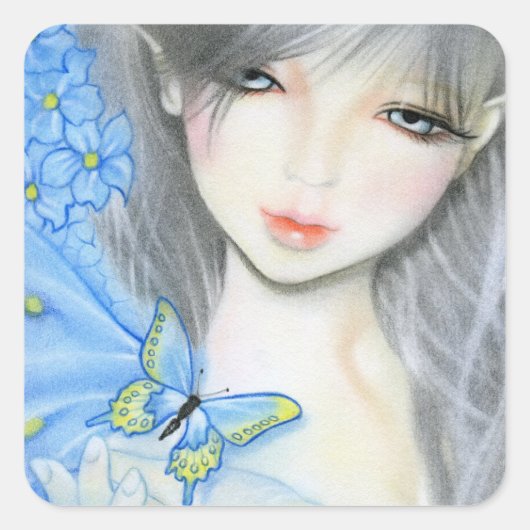 Vergeet me niet Fairy sticker (Voorkant)