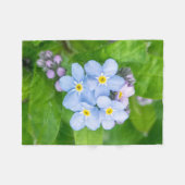 Vergeet me niet fleece deken (Voorkant (Horizontaal))