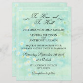 Vergeet me niet Floral bruiloft uitnodiging (Voorkant / Achterkant)