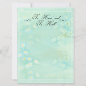 Vergeet me niet Floral bruiloft uitnodiging (Achterkant)