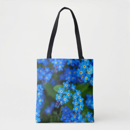 Vergeet-me-niet Floral Canvas tas (Voorkant)