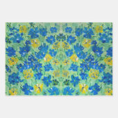 Vergeet-me-niet Floral het Verpakken papier Inpakpapier Vel (Voorkant)