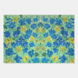 Vergeet-me-niet Floral het Verpakken papier Inpakpapier Vel