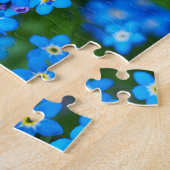 Vergeet-me-niet Floral Jigzaag Puzzle Legpuzzel (Zijkant)