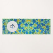 Vergeet-me-niet Floral Monogram Yoga Mat (Voorkant (horizontaal))