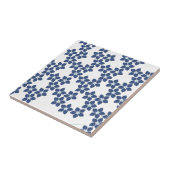 Vergeet-me-niet Floral Pattern Tegeltje (Zijkant)