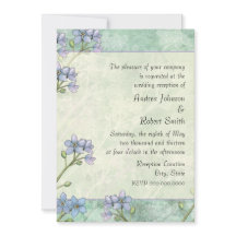 Vergeet me niet Floral Spring bruiloft receptie