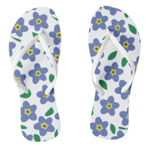 Vergeet me niet Floral Teenslippers voor vrouwen