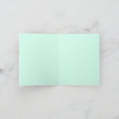 Vergeet me niet Floral Weddenschap Bedankkaart (Binnen)