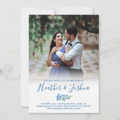 Vergeet me niet - Fotobruiloft Kaart (Voorkant)