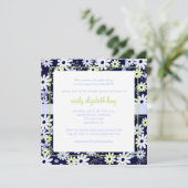 Vergeet me niet ~ Garden baby shower Kaart (Staand voorkant)