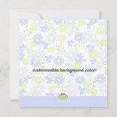 Vergeet me niet ~ Garden baby shower Kaart (Achterkant)