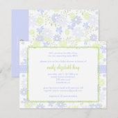 Vergeet me niet ~ Garden baby shower Kaart (Voorkant / Achterkant)