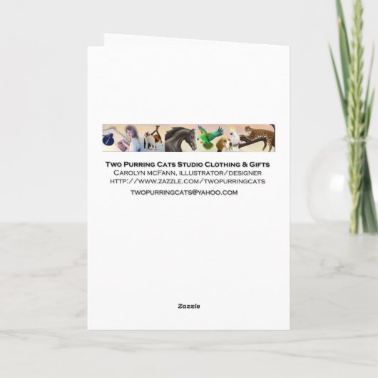 Vergeet me niet, geen tuinbloemen Kaart (Achterkant)