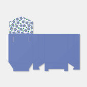 Vergeet me niet gunst doos, geschenkdoos bedankdoosjes (Uitgevouwen)