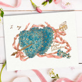  vergeet-me-niet hart briefkaart