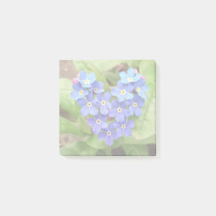 vergeet me-niet hart - Post-It Notes pad