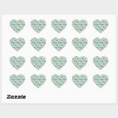 Vergeet-me-niet Hart Sticker (Vel)