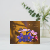 Vergeet me-niet in de zonsondergang CC0122 Wildflo Briefkaart (Staand voorkant)