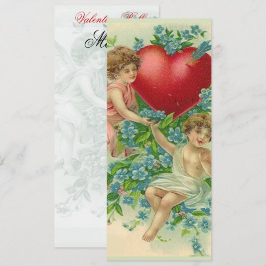 Vergeet me niet in het menu Valentijn (Voorkant / Achterkant)