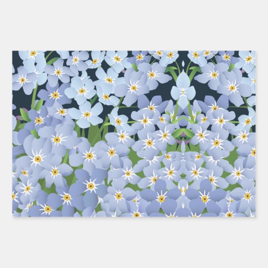 Vergeet me niet inpakpapier vel (Voorkant 3)