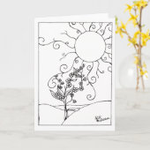 Vergeet-me-niet Kaart (Gele Bloem)