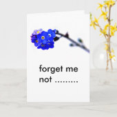 Vergeet me niet......... kaart (Gele Bloem)