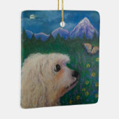 Vergeet me niet keramisch ornament (Rechts)