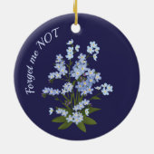Vergeet me niet keramisch ornament (Achterkant)