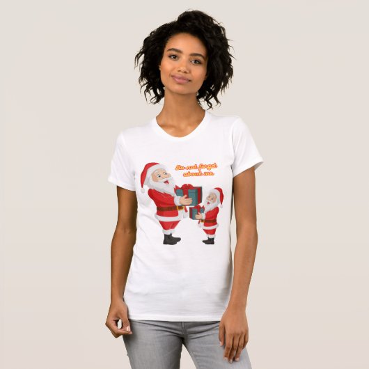 Vergeet me niet! Kerststijl T-shirt (Voorkant volledig)