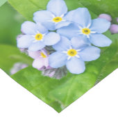 Vergeet me niet korte tafelloper (Hoek)