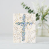 Vergeet me niet kruisBriefkaart Briefkaart (Staand voorkant)