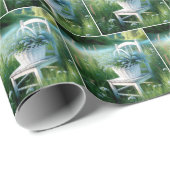 Vergeet-me-niet mand in een weide cadeaupapier (Rol Hoek)